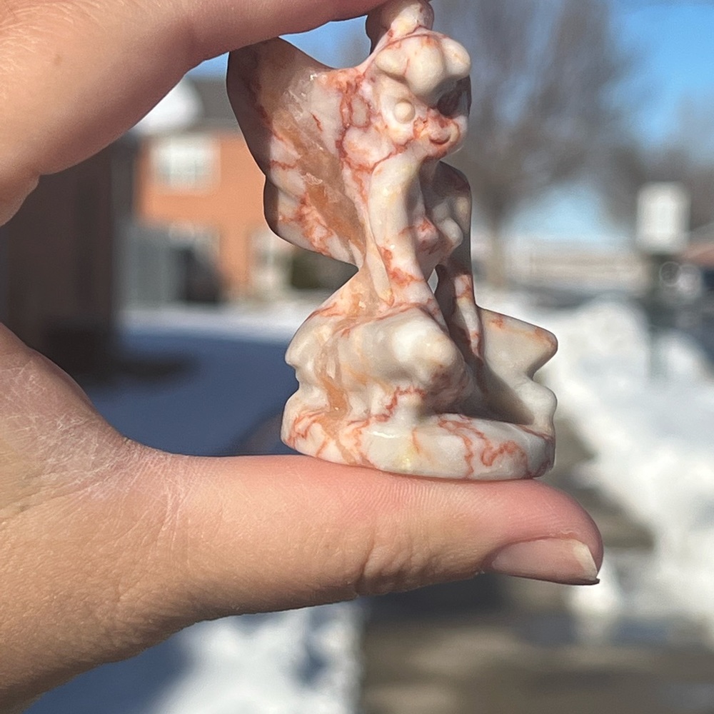 Genuine Red Vein Tinkerbell Carving